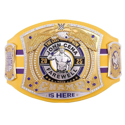 WWE John Cena Farewell Tour 2025 Bakersfield Spinner Championship Inspired Belt - photo 1 of 7 | Brex International