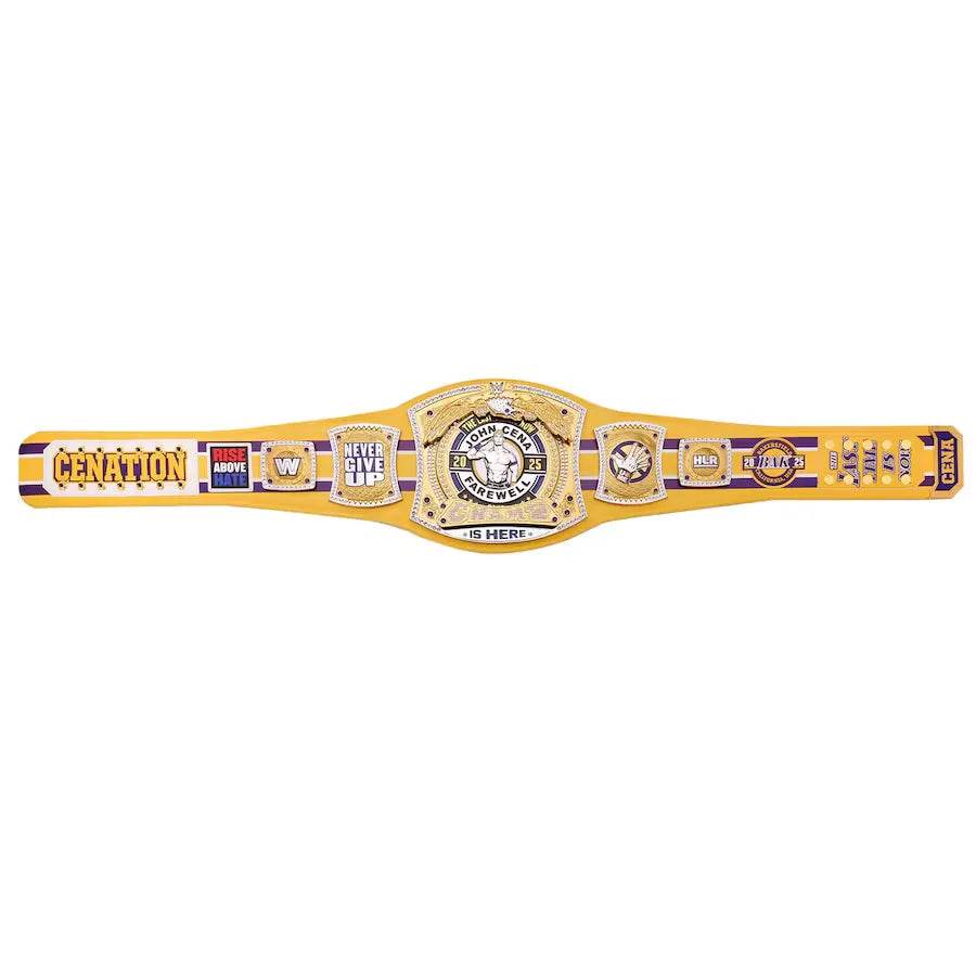 WWE John Cena Farewell Tour 2025 Bakersfield Spinner Championship Inspired Belt - photo 5 of 7 | Brex International