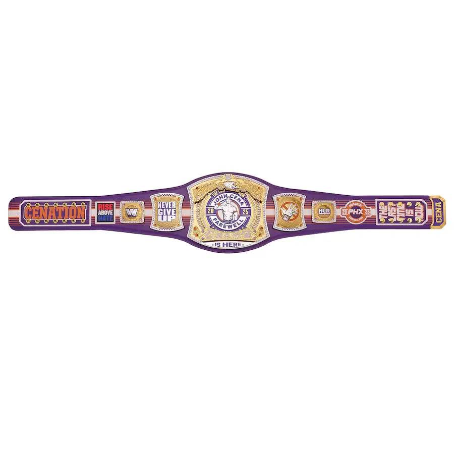 WWE John Cena Farewell Tour 2025 Phoenix Spinner Championship Inspired Belt - photo 5 of 7 | Brex International