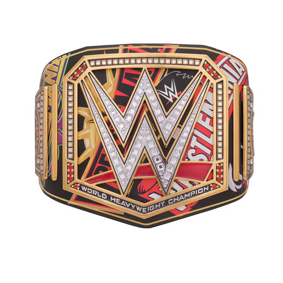 WWE Modern Era 40 Years Of WrestleMania Inspired Collectible Title Belt - photo 1 of 7 | Brex International
