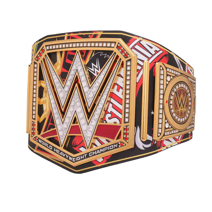 WWE Modern Era 40 Years Of WrestleMania Inspired Collectible Title Belt - photo 2 of 7 | Brex International