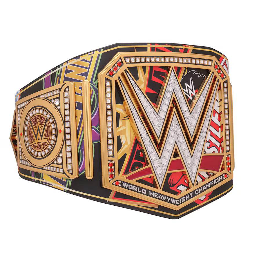 WWE Modern Era 40 Years Of WrestleMania Inspired Collectible Title Belt - photo 3 of 7 | Brex International