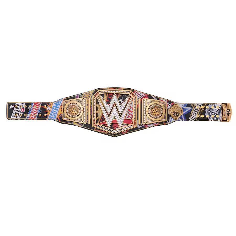 WWE Modern Era 40 Years Of WrestleMania Inspired Collectible Title Belt - photo 7 of 7 | Brex International