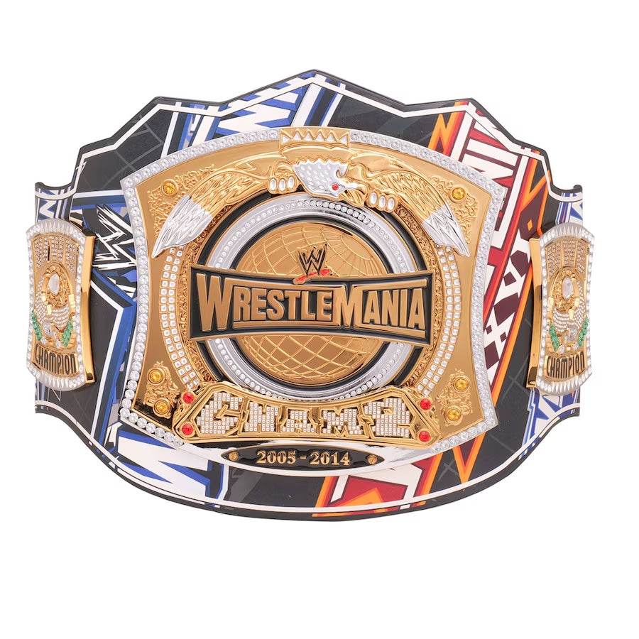 WWE Spinner 40 Years Of WrestleMania Inspired Collectible Title Belt - photo 1 of 5 | Brex International