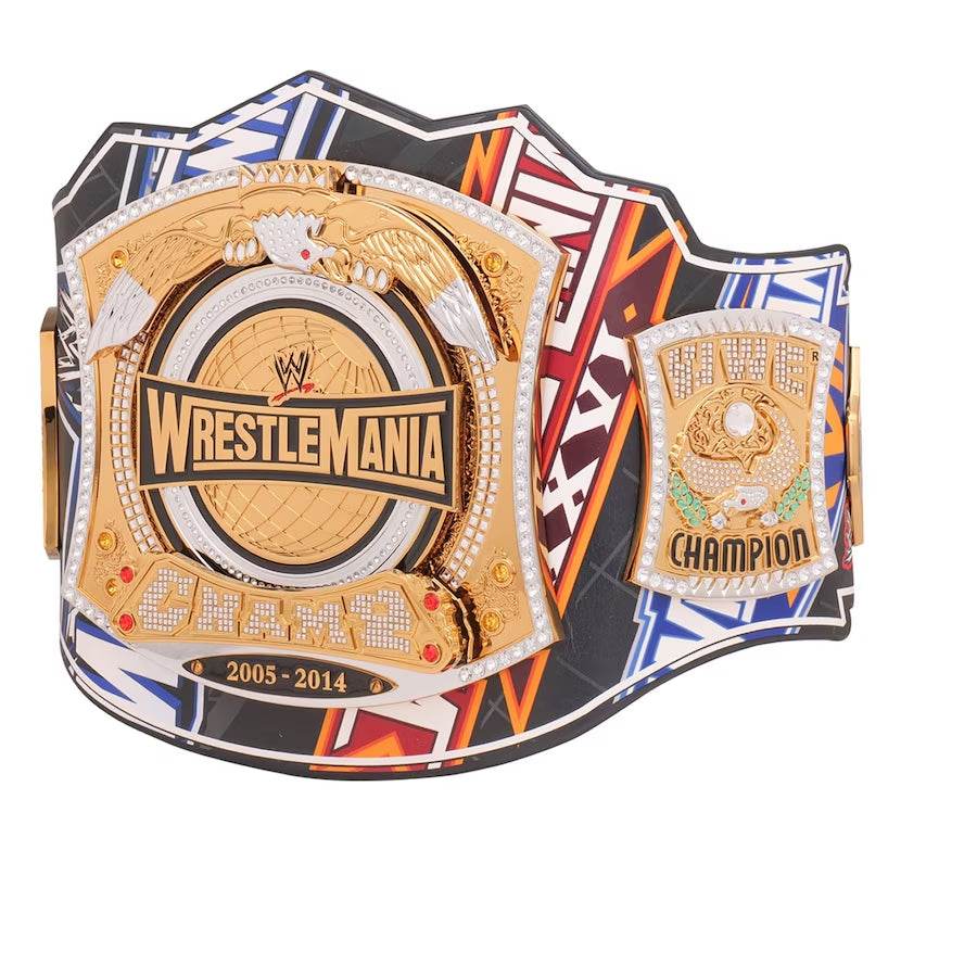 WWE Spinner 40 Years Of WrestleMania Inspired Collectible Title Belt - photo 3 of 5 | Brex International