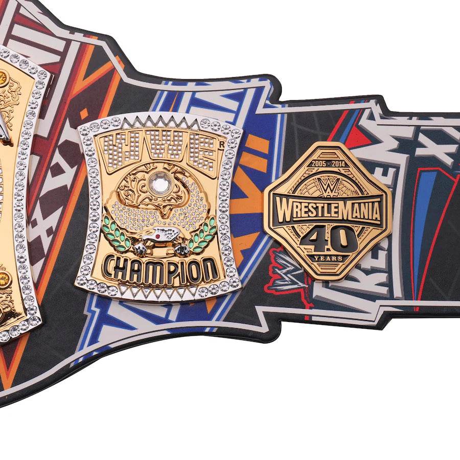 WWE Spinner 40 Years Of WrestleMania Inspired Collectible Title Belt - photo 4 of 5 | Brex International