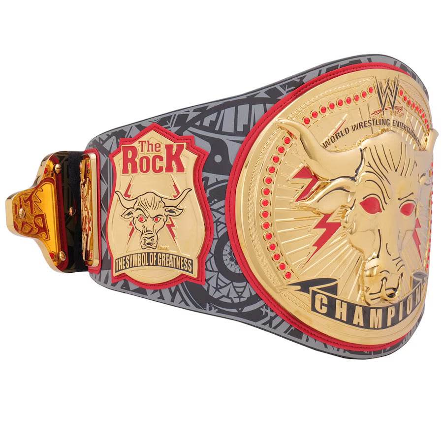 WWE The Rock Signature Series Inspired Collectible Title Belt - photo 2 of 2 | Brex International