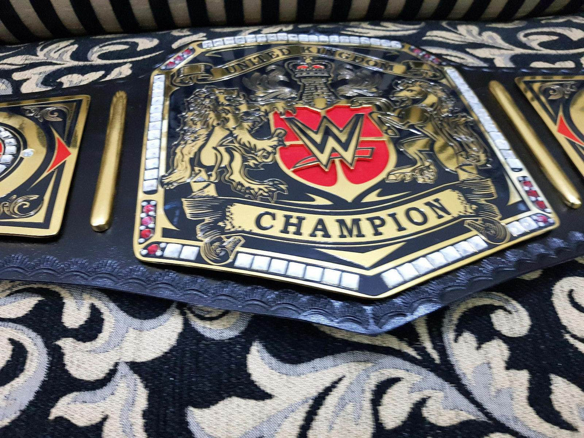 WWE United Kingdom Champion Wrestling Inspired Title Belt - photo 4 of 4 | Brex International