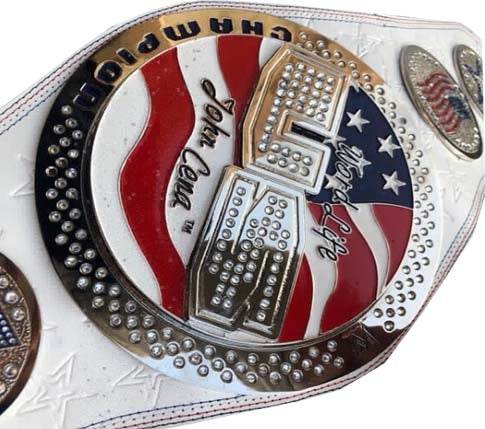 WWE United States John Cena White Championship Inspired Collectible Title Belt - photo 2 of 2 | Brex International