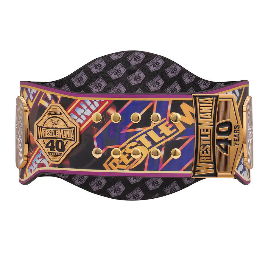 WWE Winged Eagle 40 Years Of WrestleMania Inspired Collectible Title Belt - photo 6 of 7 | Brex International