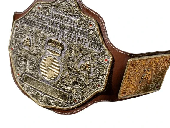 WWE World Heavyweight Big Gold Die Cast Championship Inspired Title Belt - photo 2 of 3 | Brex International