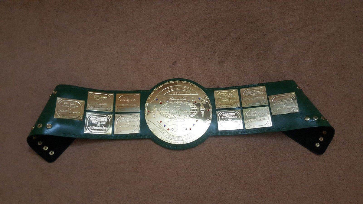 WWF Big Green World Heavyweight Wrestling Champion Inspired Title Belt - photo 4 of 5 | Brex International
