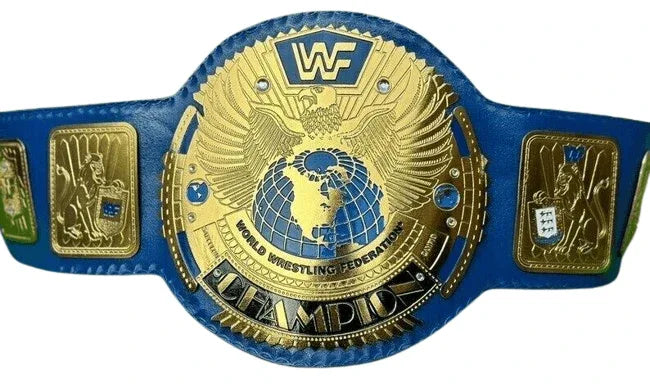 WWF Block Logo Heavyweight Wrestling Championship Inspired Title Belt - photo 1 of 5 | Brex International