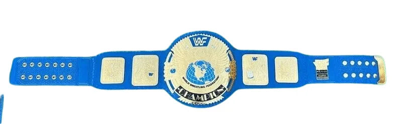 WWF Block Logo Heavyweight Wrestling Championship Inspired Title Belt - photo 3 of 5 | Brex International