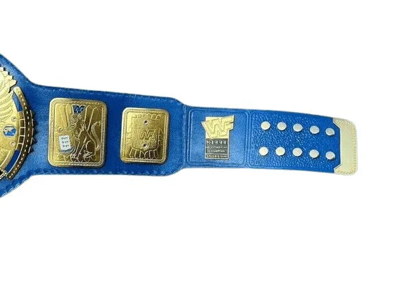 WWF Block Logo Heavyweight Wrestling Championship Inspired Title Belt - photo 4 of 5 | Brex International