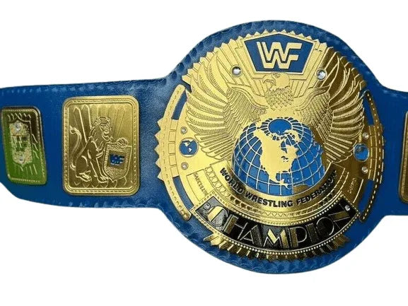 WWF Block Logo Heavyweight Wrestling Championship Inspired Title Belt - photo 5 of 5 | Brex International
