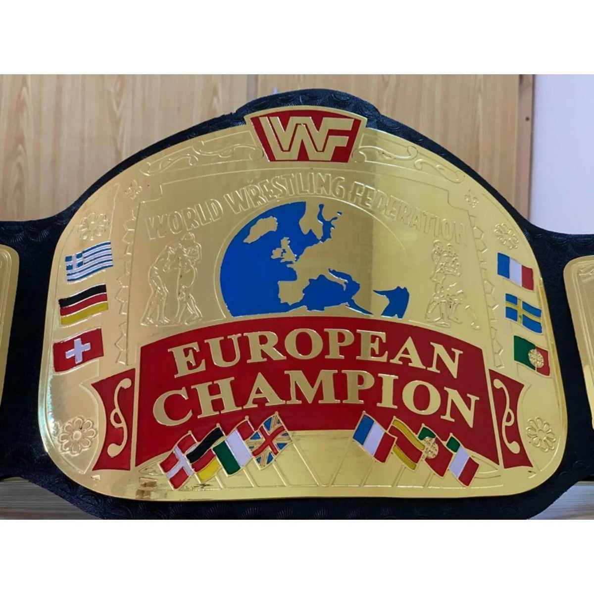 WWF European Championship Inspired Collectible Title Belt - photo 2 of 5 | Brex International