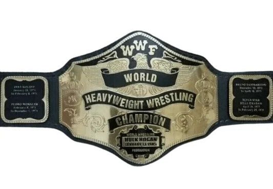 WWF Hulk Hogan Wrestling Heavyweight Championship Title Belt Inspired - photo 1 of 5 | Brex International