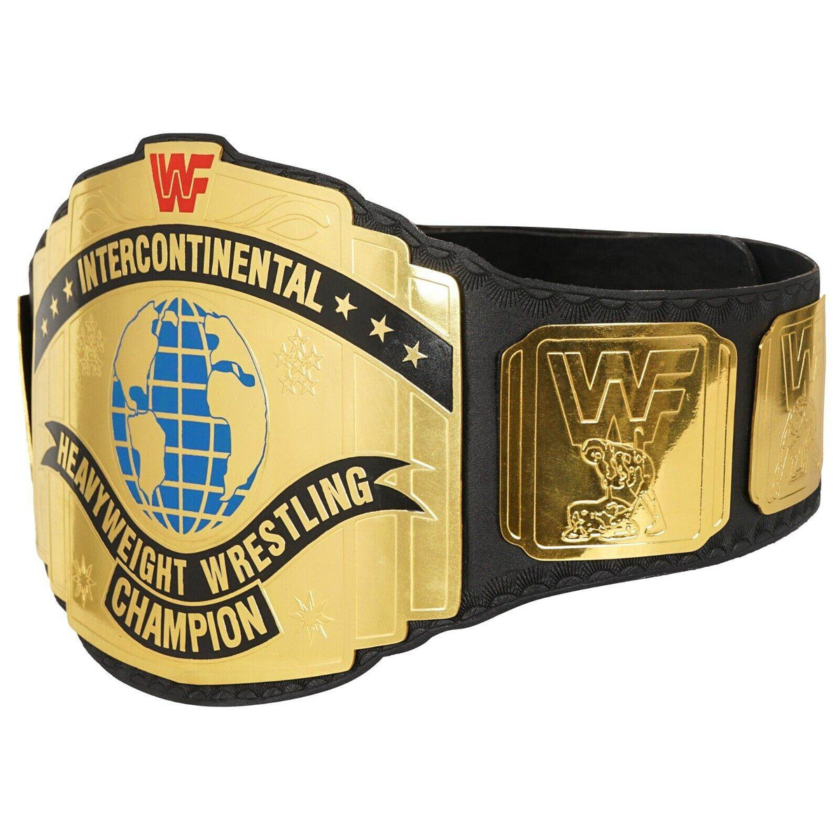 WWF Intercontinental Block Logo Championship Inspired Collectible Title Belt - photo 2 of 4 | Brex International