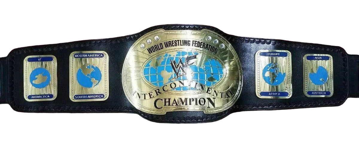 WWF Oval IC Intercontinental Championship Leather Inspired Belt - photo 1 of 5 | Brex International