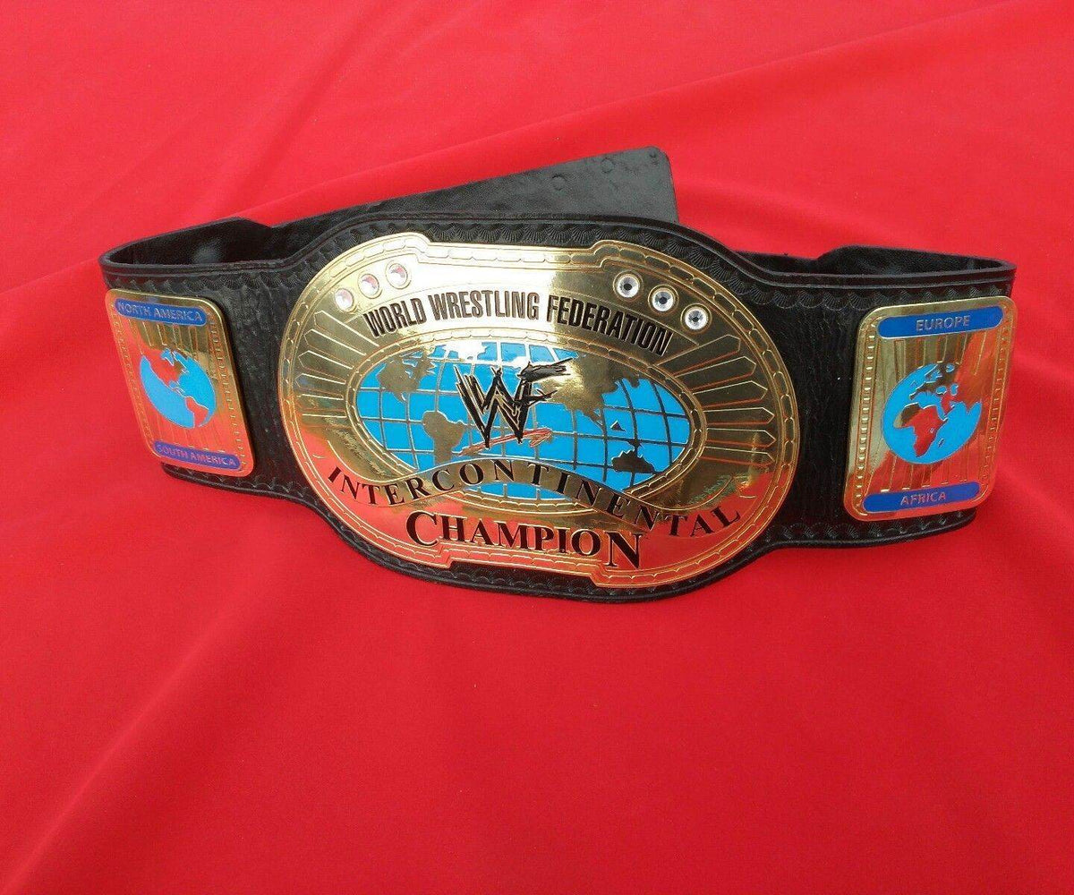 WWF Oval IC Intercontinental Championship Leather Inspired Belt - photo 2 of 5 | Brex International