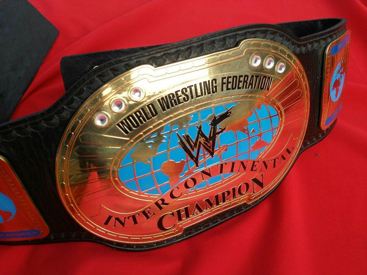 WWF Oval IC Intercontinental Championship Leather Inspired Belt - photo 3 of 5 | Brex International