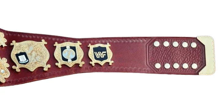 WWF Undisputed Heavyweight Wrestling Championship Inspired Collectible Title Belt - photo 3 of 4 | Brex International