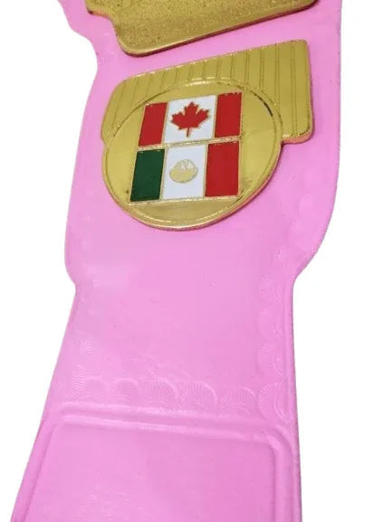 WWF Women Heavyweight Wrestling Championship Inspired Collectible Title Belt - photo 3 of 6 | Brex International