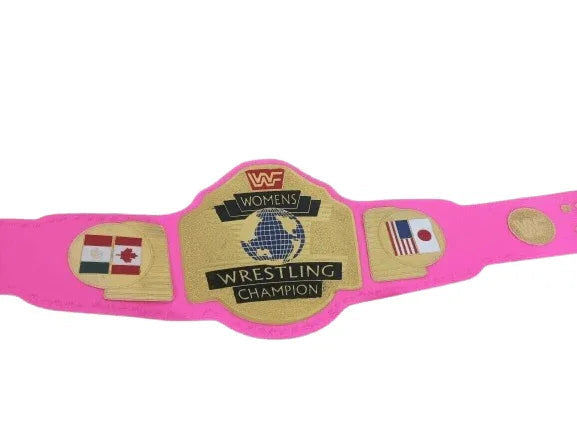 WWF Women Heavyweight Wrestling Championship Inspired Collectible Title Belt - photo 4 of 6 | Brex International