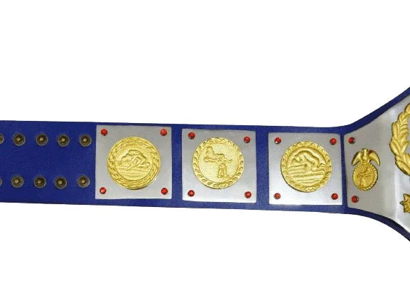 WWWF 82’ Tag Team Old School Championship Trophy Inspired Belt - photo 2 of 3 | Brex International