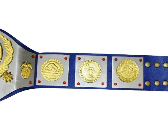 WWWF 82’ Tag Team Old School Championship Trophy Inspired Belt - photo 3 of 3 | Brex International