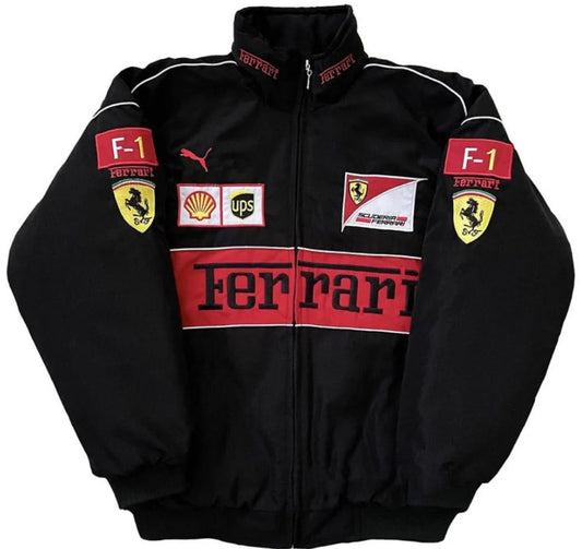 Ferrari Black Scuderia Vintage Jacket