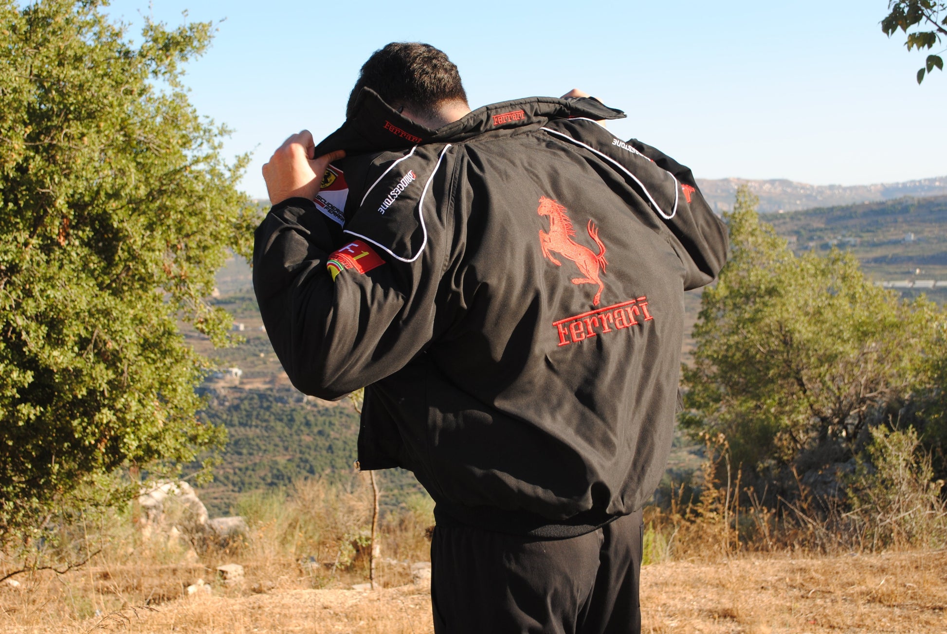 Ferrari Black Scuderia Vintage Jacket