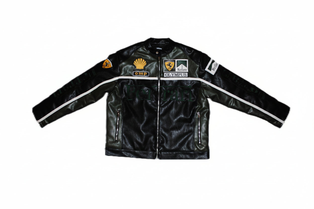 Ferrari Emerald Leather Jacket