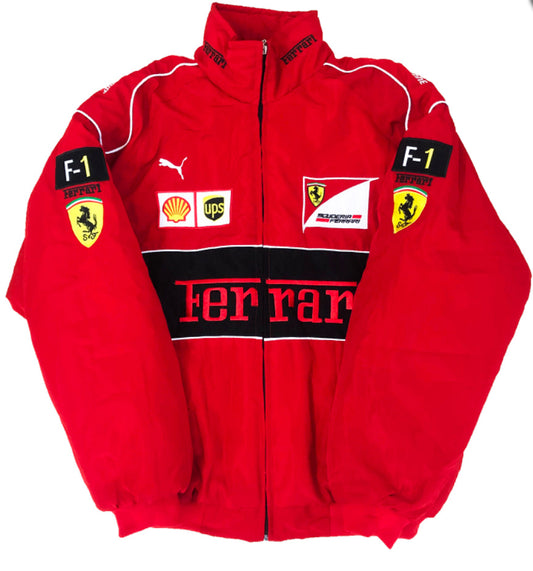 Ferrari Scuderia Red Vintage Jacket