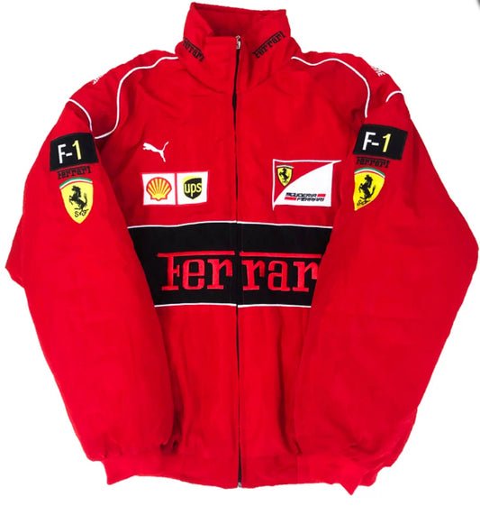 Ferrari Scuderia Red Vintage Jacket