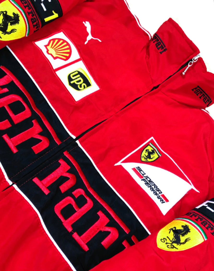 Ferrari Scuderia Red Vintage Jacket
