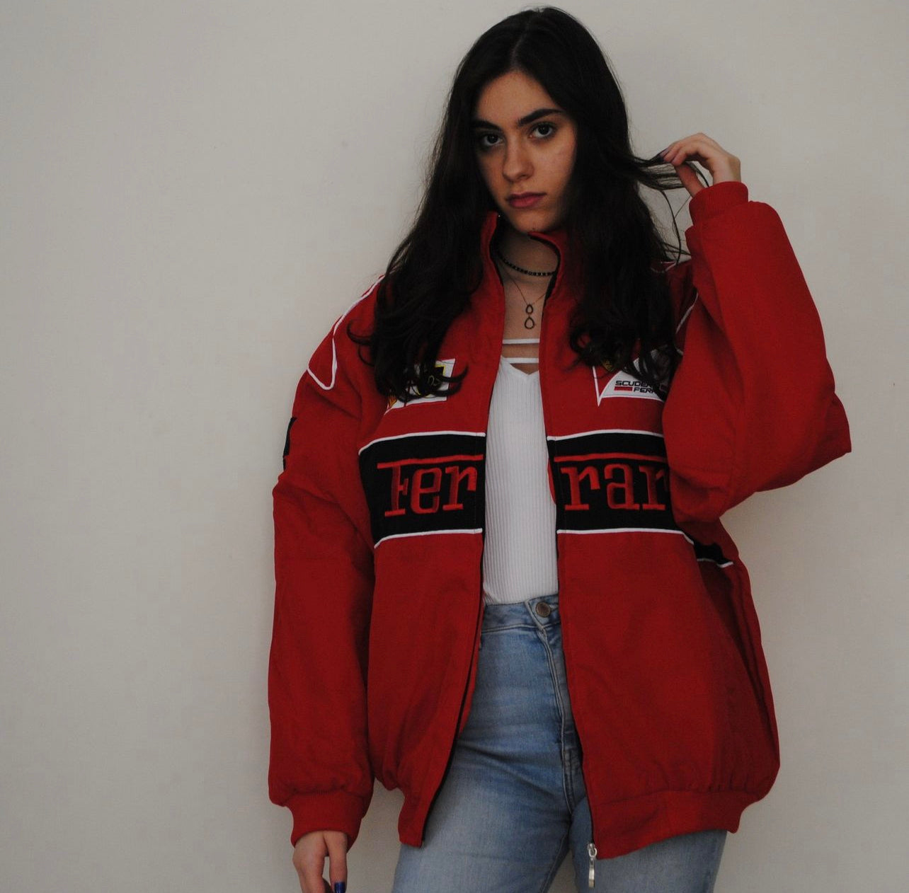 Ferrari Scuderia Red Vintage Jacket