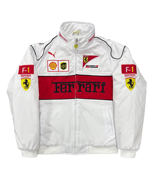 Ferrari White Racing Jacket