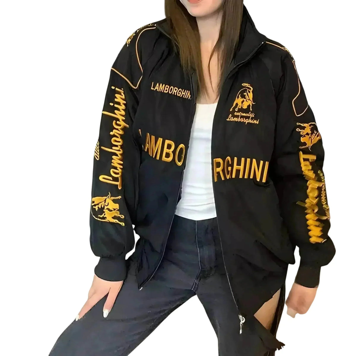 Brex Lamborghini Racing Jacket – Retro F1 Inspired Streetwear - racing jacket, view 4 | Brex International
