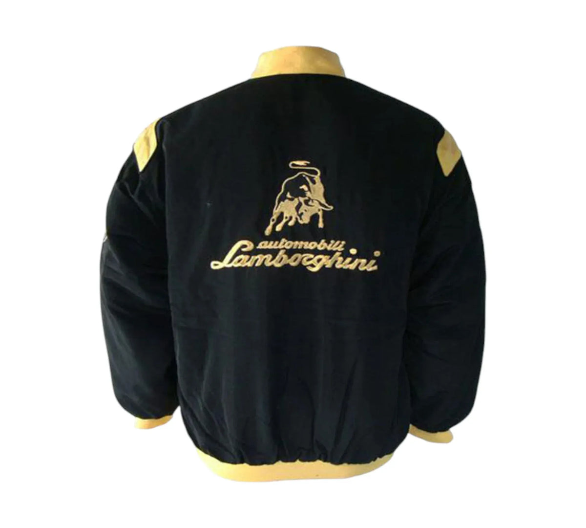 Brex Lamborghini Racing Vintage Jacket | Black/Yellow - racing jacket, view 2 | Brex International