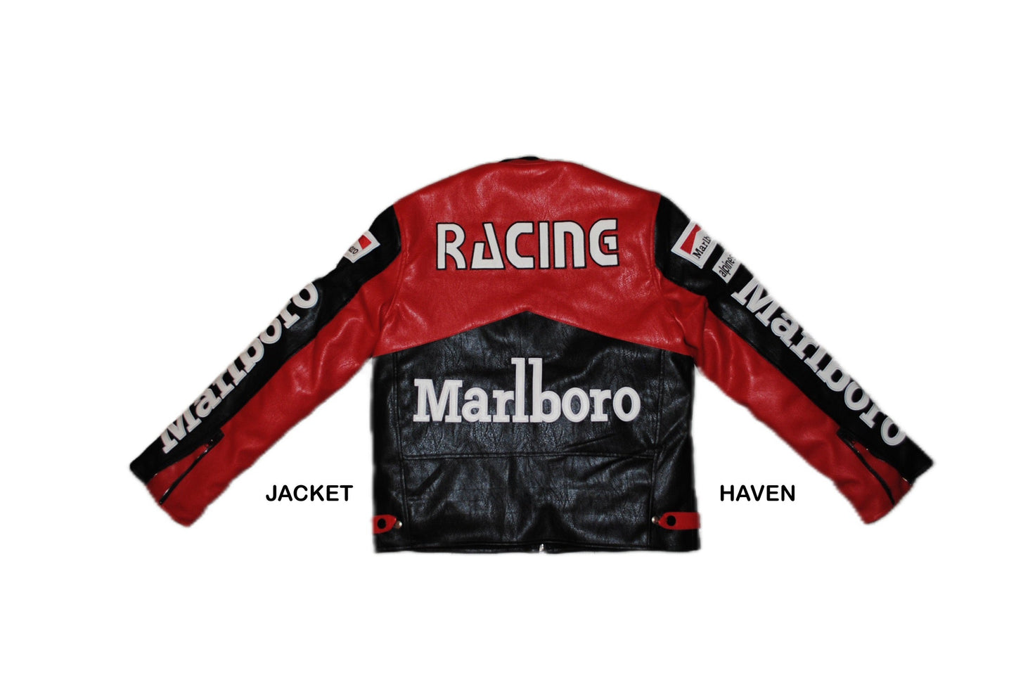 Marlboro Black and Red Leather Jacket